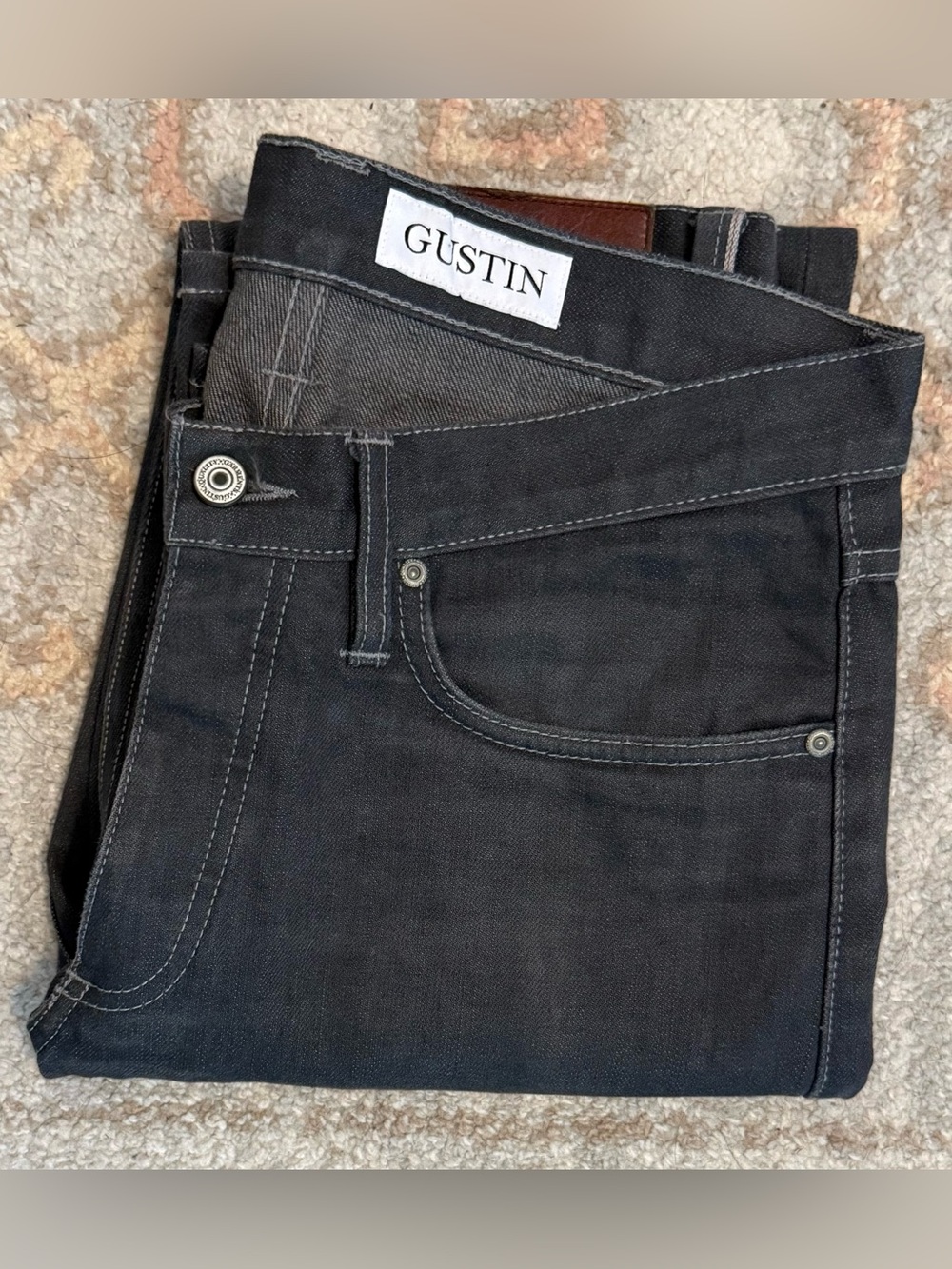 GUSTIN #138 Charcoal Organic Hemp - 33 Slim